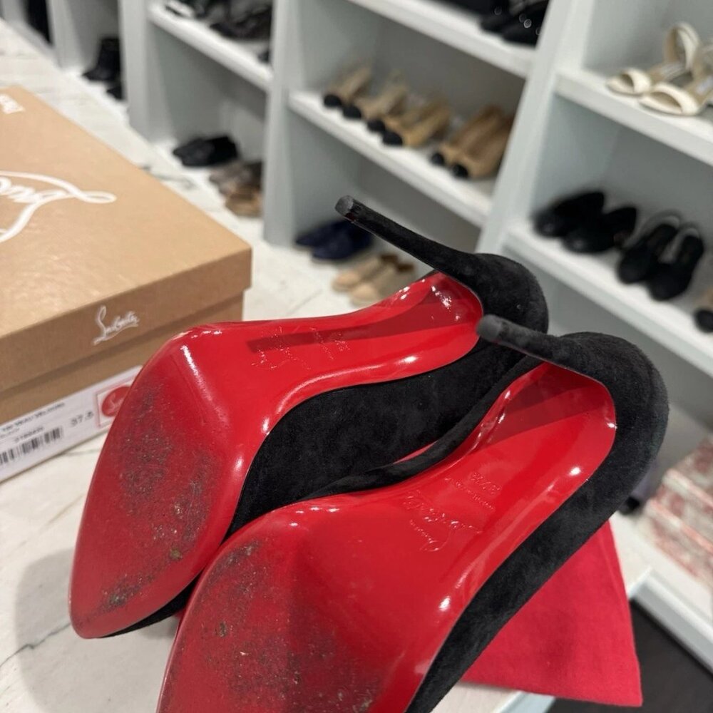 Christian Louboutin Black Eloise 100 Pump - Picture 5 of 7